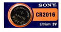 Sony Murata CR2016 3V Lithium Coin Battery - 50 Pack FREE SHIPPING