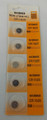 BBW CR1025 3V Lithium Coin Battery 5 Pack - FREE SHIPPING