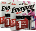  Energizer Max AA Retail 8 ct. ( 2 packs of 4 )+ FREE SHIPPING 