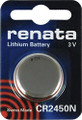 Renata CR2450N 3V Lithium Coin Battery 5 Pack FREE SHIPPING