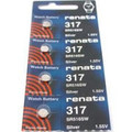 Renata 317 - SR516 Silver Oxide Button Battery 1.55V - 20 Pack FREE SHIPPING