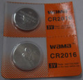 BBW CR2016 3V Lithium Coin Battery 2 Pack - FREE SHIPPING