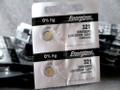  Energizer 321 / SR616 Silver Oxide Button Battery 1.55V - 2 Pack + FREE SHIPPING! 