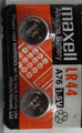 Maxell LR44 - A76 Alkaline Button Battery 1.5V - 2 Pack FREE SHIPPING