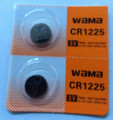 BBW CR1225 3V Lithium Coin Battery - 2 Pack FREE SHIPPING