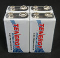 Tenergy Premium 9V NiMH 200mAh mAh Rechargeable Batteries - 4 Pack FREE SHIPPING