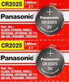 Panasonic CR2025 3V Lithium Coin Battery - 2 Pack FREE SHIPPING