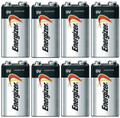 Energizer Max 9V Alkaline 522VP Batteries - 8 Pack - FREE SHIPPING