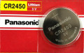 Panasonic CR2450 3V Lithium Coin Battery - 2 Pack FREE SHIPPING