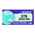  Sony Murata 379 - SR521 Silver Oxide Button Battery 1.55V - 10 Pack + FREE SHIPPING! 