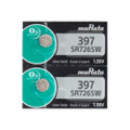  Sony Murata 396/397 - SR726 Silver Oxide Button Battery 1.55V - 2 Pack +FREE SHIPPING! 