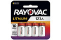  Rayovac CR123A 3.0V Photo Lithium Battery - 8 PACK + FREE SHIPPING 