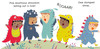 Five Enormous Dinosaurs (Board Book)