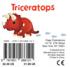 Triceratops (Chunky Board Book) SIZE is 3.0 x 3.0 x .75 inches