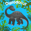 My Little Dinosaur Library Set of 10 (Chunky Board Books) SIZE is 3.0 x 3.0 x .75