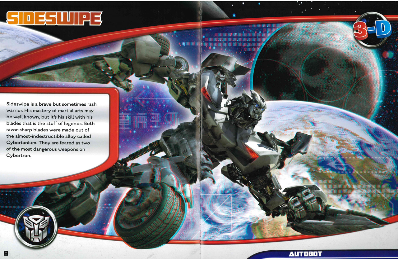 Transformers 3-D More Than Meets the Eye: Book with Glasses