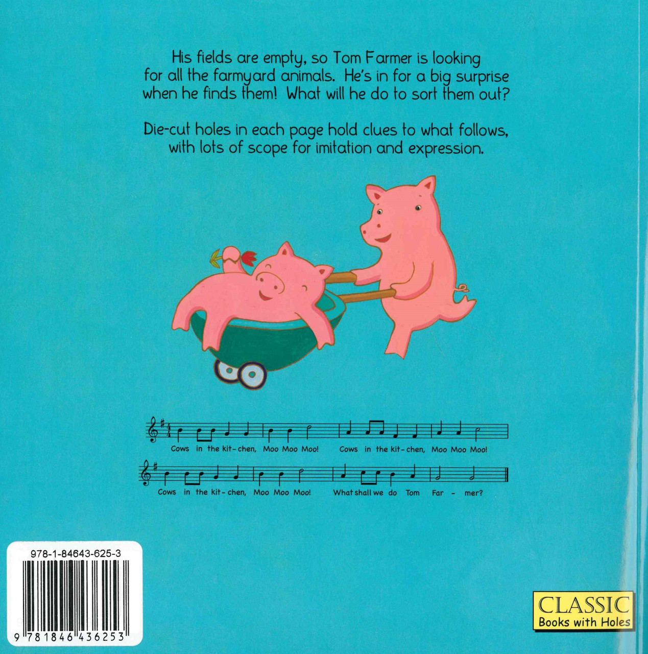 513 Cows in the Kitchen 穴開き仕掛け音声絵本 Cows in the Kitchen (Paperback w/ CD) - Books By The Bushel