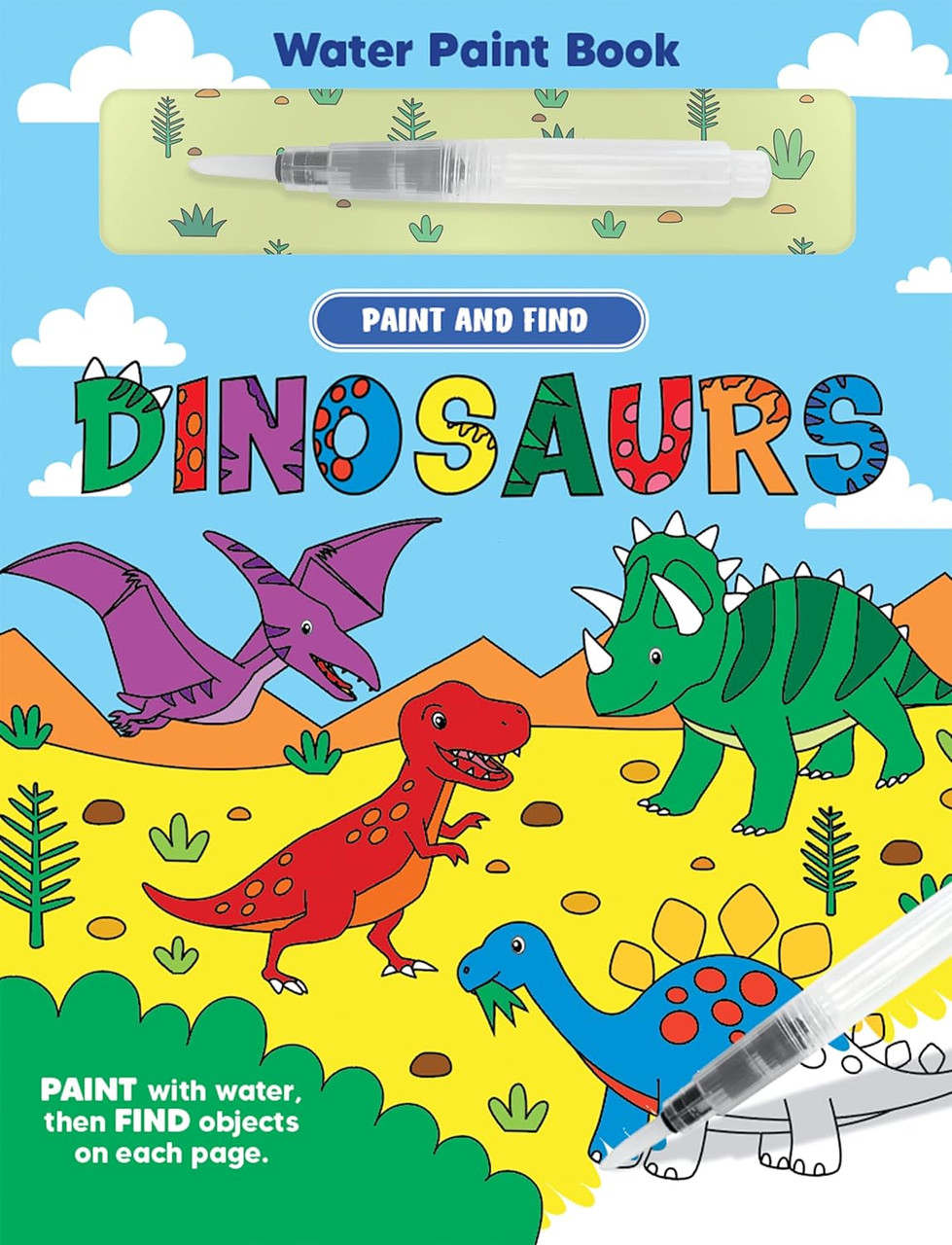 Paint and Find Dinosaurs (Board Book) - Books By The Bushel free-printable-dinosaur-emergent-reader