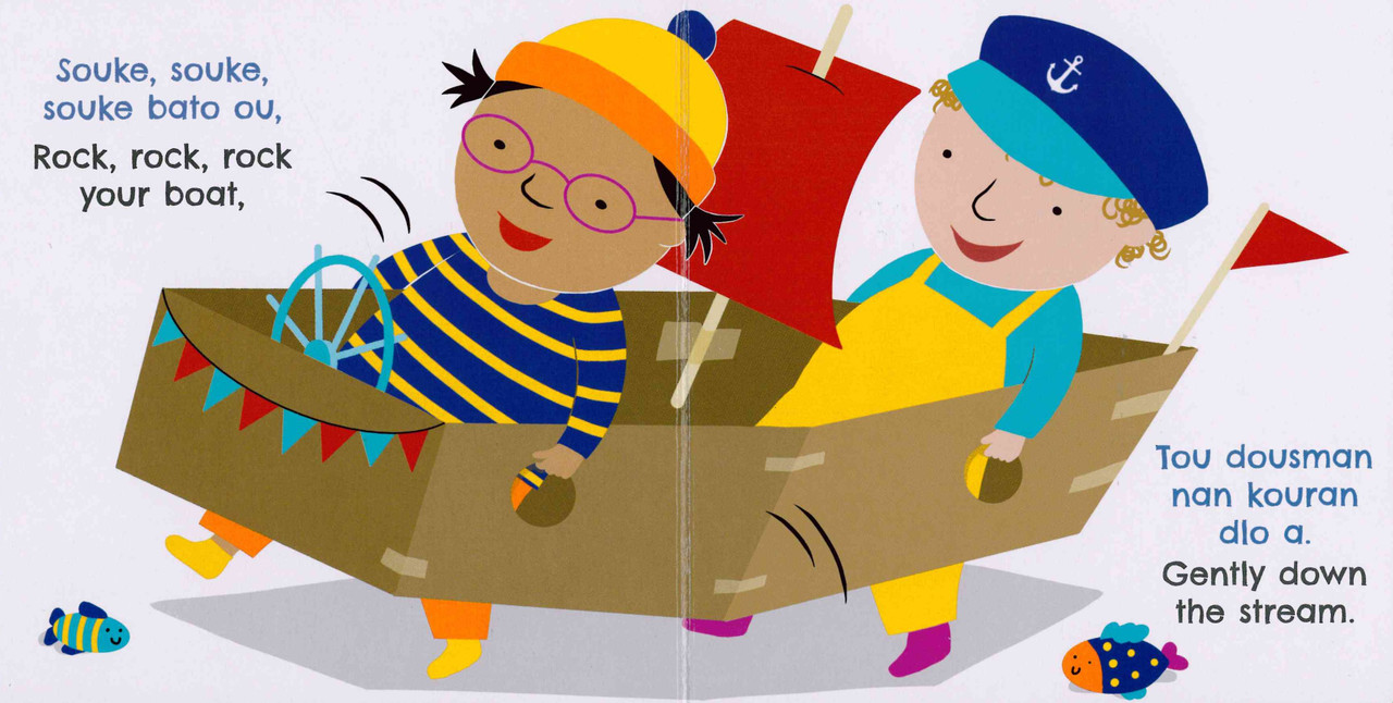 Row Row Row Your Boat (Haitian Creole/English) (Board Book