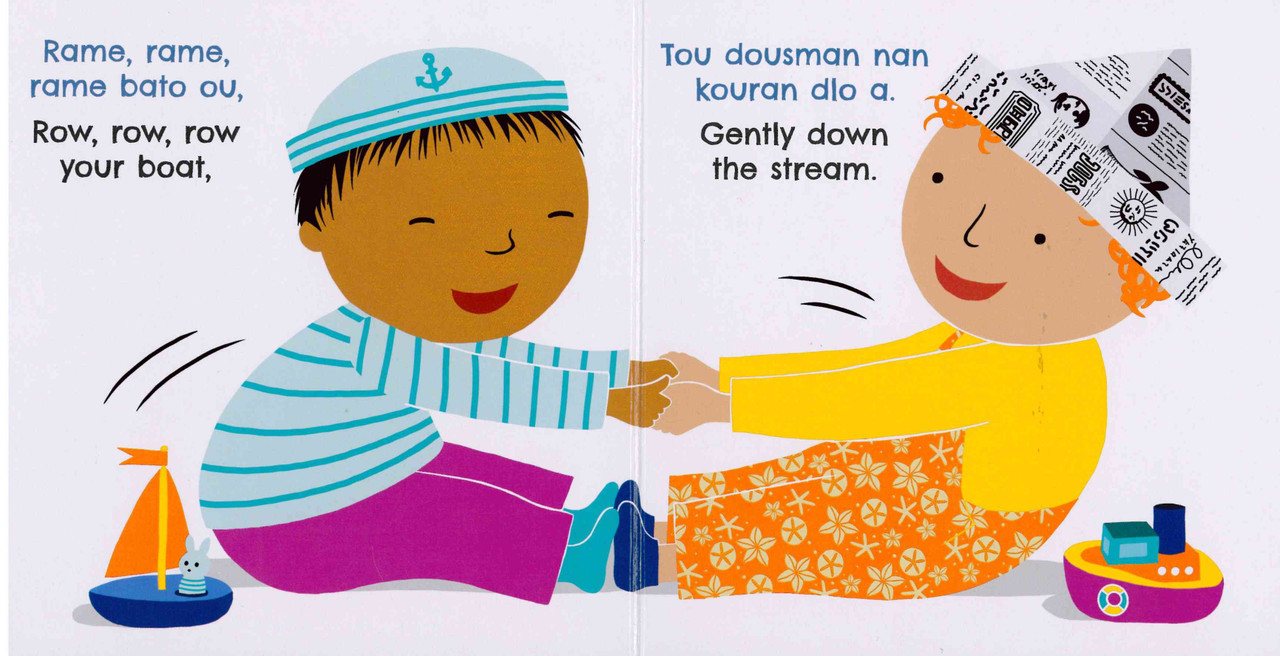 Row Row Row Your Boat (Haitian Creole/English) (Board Book