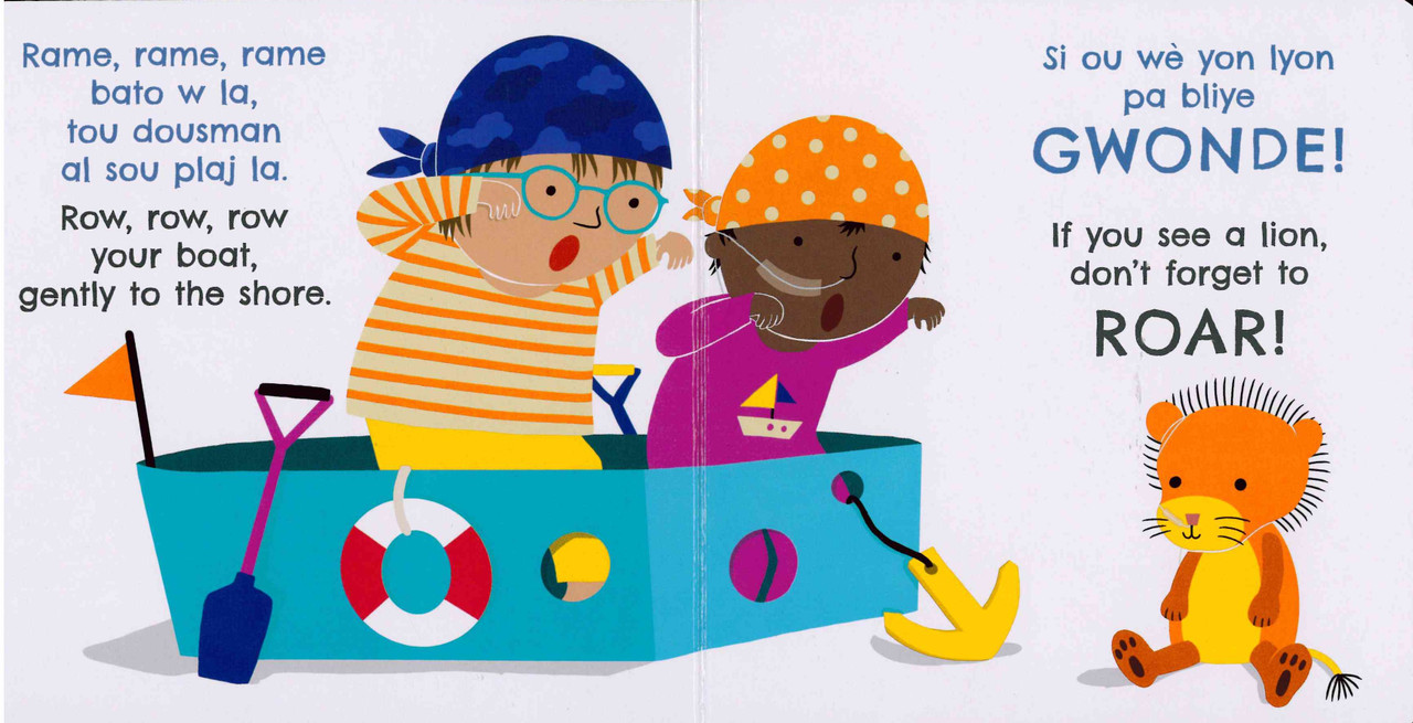 Row Row Row Your Boat (Haitian Creole/English) (Board Book