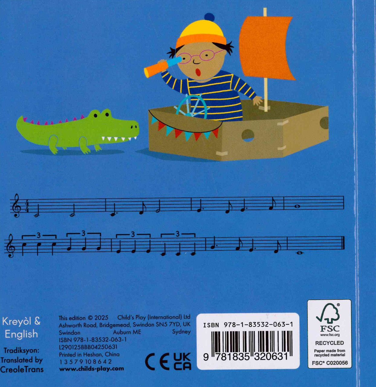 Row Row Row Your Boat (Haitian Creole/English) (Board Book