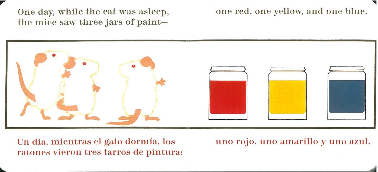 Mouse Paint/ Pintura de raton (Spanish/English) (Board Book