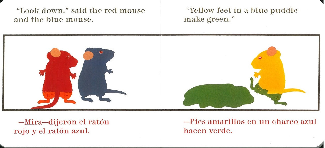Mouse Paint/ Pintura de raton (Spanish/English) (Board Book