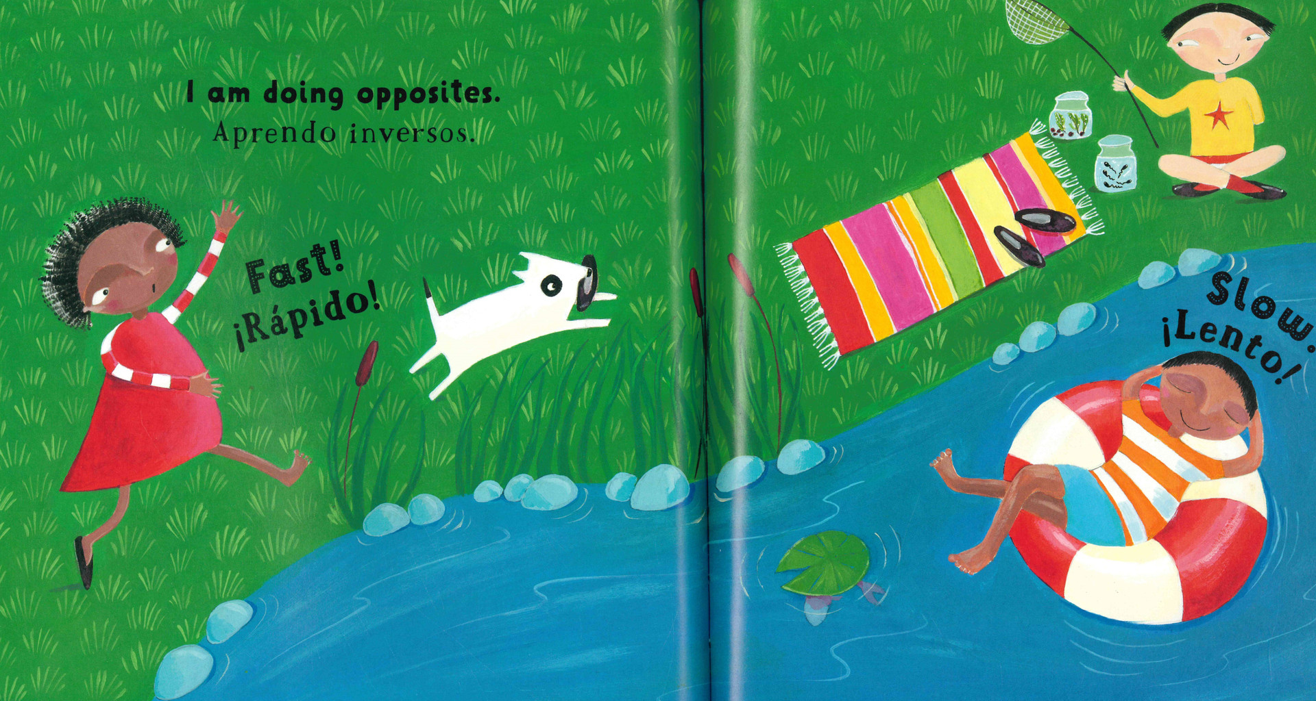 Outdoor Opposites (Spanish/English) (Paperback) Books By The Bushel