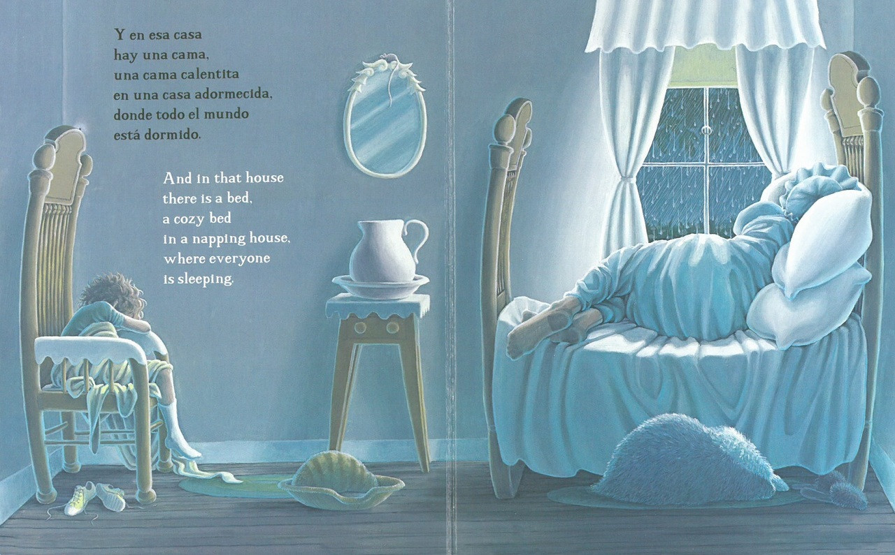 The Napping House/ La casa adormecida (Spanish/English) (Board Book