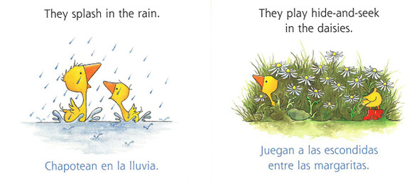 Gossie & Gertie/Gansi y Gerti  (Spanish/English) (Board Book)-Clearance Book-Non-Returnable