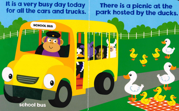 Very Busy Cars and Trucks (Board Book)-Clearance Book