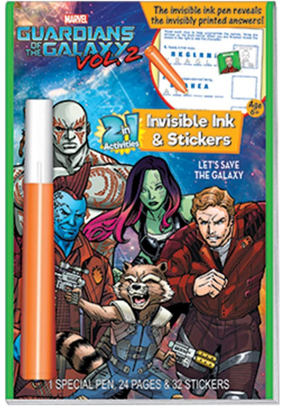 Guardians of the Galaxy Vol. 2 Invisible Ink & Stickers (Paperback)