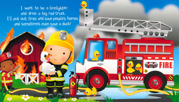 I Want To Be a Firefighter (Padded Board Book)-Clearance Book/Non-Returnable