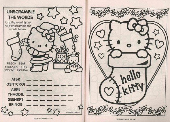 Hello Kitty Christmas: Coloring & Activity Book (Paperback)
