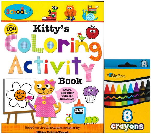 Kitty's Coloring Activity Book: Schoolies™(Paperback) - Books By The Bushel