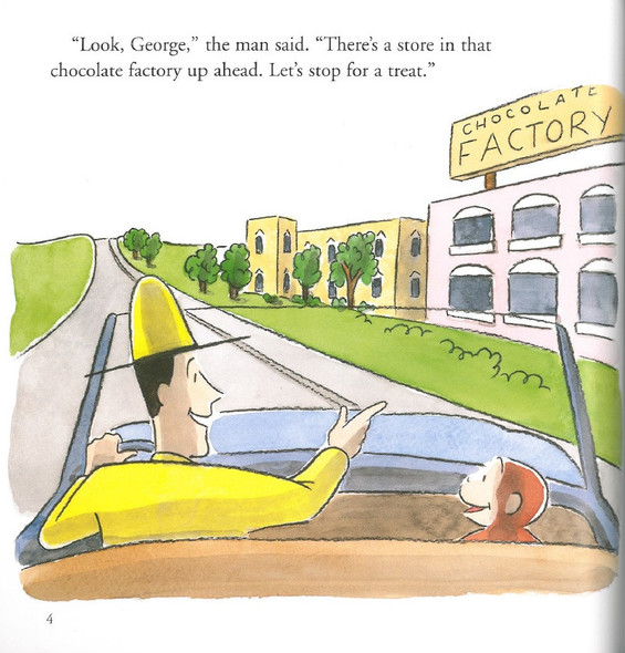 Curious George Goes to a Chocolate Factory (Hardcover)