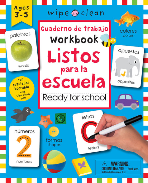 Ready for School: Priddy Learning (Spanish/English) (Spiral Bound Workbook)