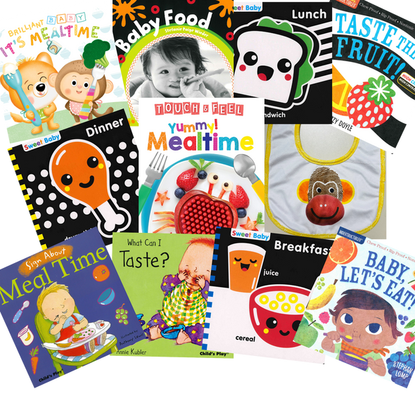 Nourishment for Baby! (Bib Included for Baby) Super Core Bundle- 50 Books