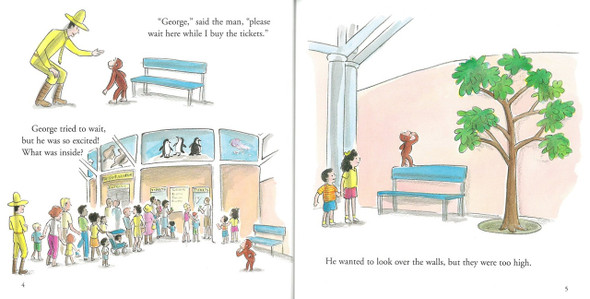 Curious George at the Aquarium (Paperback)-Clearance Book/Non-Returnable