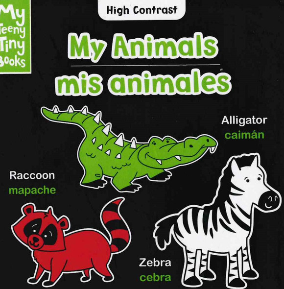 CASE OF 168 - My Animals: High Contrast (Spanish/English) (Chunky Board Book) SIZE is 3.70 x 3.70 inches