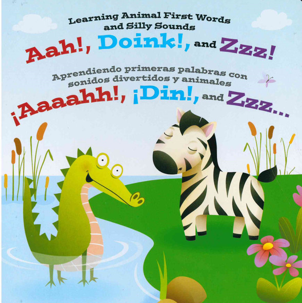 Animal First Words and Silly Sounds (Spanish/English) (Board Book)