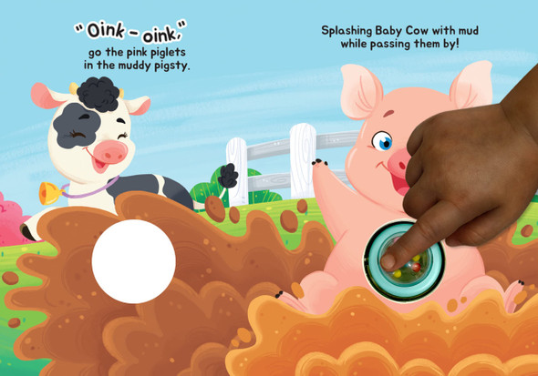 Baby Barnyard: Rattle and Read (Board Book)-Clearance Book/Non-Returnable