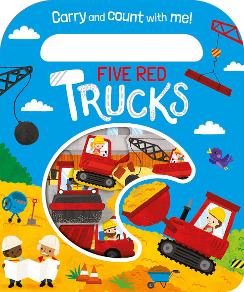 Five Red Trucks: Carry and Count with Me! (Board Book)-Clearance Book/Non-Returnable