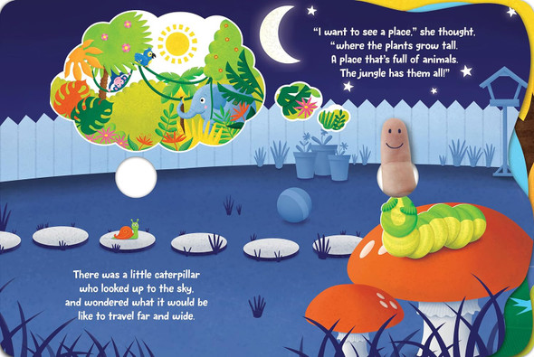 Curious Caterpillar In The Jungle: Finger Pals Wriggle & Read (Board Book)