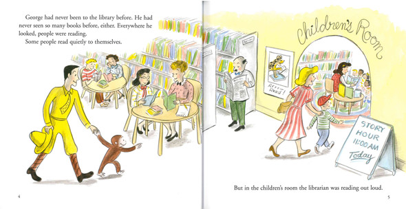 Curious George Visits the Library (Paperback)