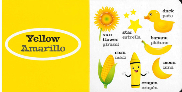 CASE OF 120 - My Colors: All the Colors in the Rainbow (Spanish/English) (Chunky Board Book)  SIZE is 3.70 x 3.70 inches