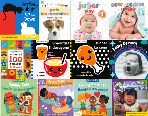 120 Book Bundle - 0-3 years (Spanish/English) (Board Book)*