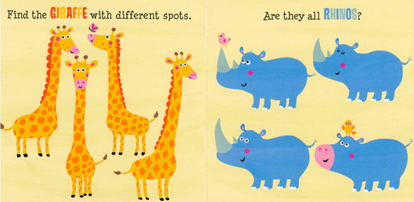 Safari: Find What's Different! (Board Book)
