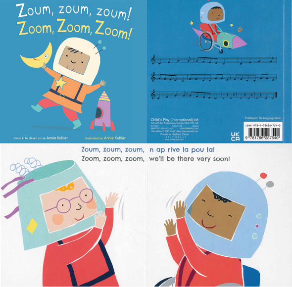 First Nursery Rhymes Set of 6 (Haitian Creole/English)(Board Book)